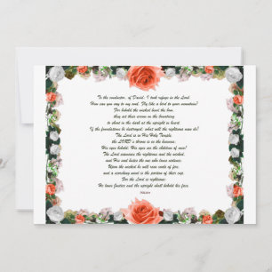 Schrift, Psalm 11, Botanisch Kaart