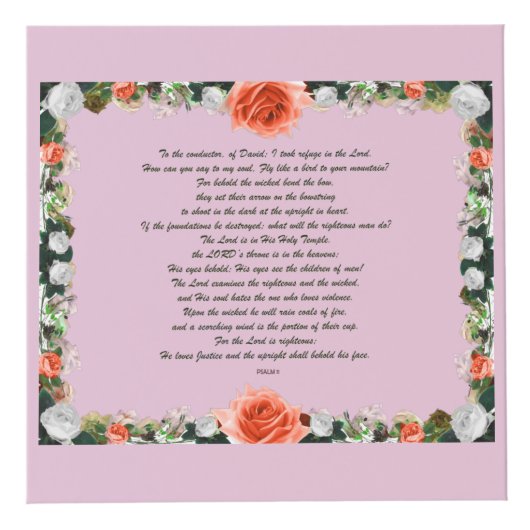 Schrift, psalm 11, botanisch kubus (Rechts)