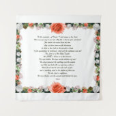 Schrift, psalm 11, botanisch wandkleed (Voorkant)