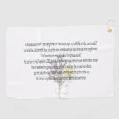 Schrift, psalm 11 golfhanddoek (Horizontaal)