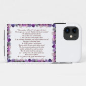 Schrift, psalm 11, Paarse Rozen Case-Mate iPhone Case (Achterkant (horizontaal))