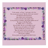 Schrift, psalm 11, Paarse Rozen Kubus (Rechts)
