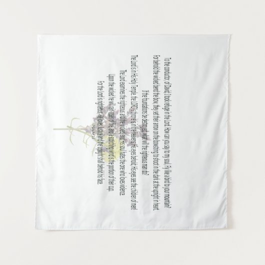 Schrift, psalm 11 wandkleed (Voorkant (horizontaal))