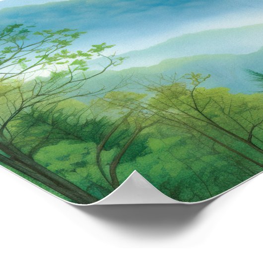 Schrift Psalm 121 Ik verhef mijn ogen tot bergen Poster (Hoek)