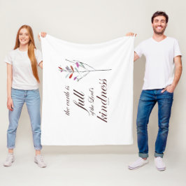 Schrift, Psalm 33, Kindness, Fleece Deken