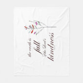 Schrift, Psalm 33, Kindness, Fleece Deken (Voorkant)