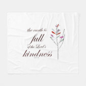 Schrift, Psalm 33, Kindness, Fleece Deken (Voorkant (Horizontaal))