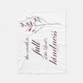 Schrift, Psalm 33, Kindness, Fleece Deken (Voorkant)