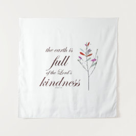 Schrift, Psalm 33, Kindness, Wandkleed