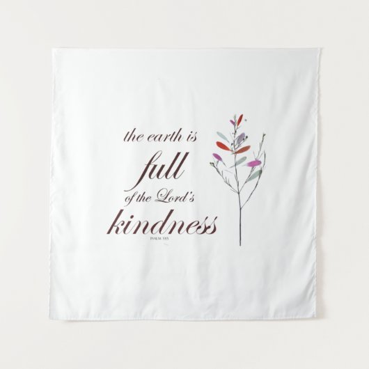 Schrift, Psalm 33, Kindness, Wandkleed (Voorkant (horizontaal))