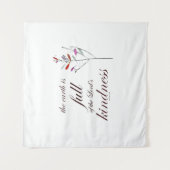 Schrift, Psalm 33, Kindness, Wandkleed (Voorkant)