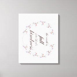 Schrift, psalm 33, volledige openheid canvas afdruk