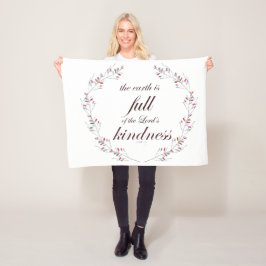 Schrift, psalm 33, volledige openheid fleece deken