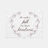 Schrift, psalm 33, volledige openheid fleece deken (Voorkant (Horizontaal))