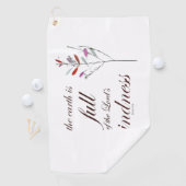 Schrift, Psalm 33, Vriendelijkheid, Golfhanddoek (Insitu)
