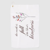 Schrift, Psalm 33, Vriendelijkheid, Golfhanddoek (Voorkant)