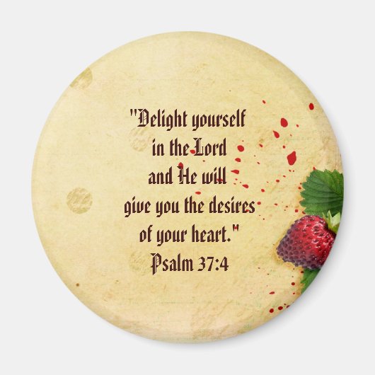 Schrift Psalm 37 magneet (Voorkant)
