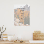Schrift Psalm 61:2 Rots Hoger dan ik ben Poster (Keuken)