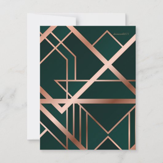 Schrift referentiekaart Groen Bedankkaart (Voorkant)