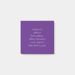 Schrift Romans 12 9 Post-it® Notes