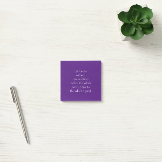 Schrift Romans 12 9 Post-it® Notes (Kantoor)