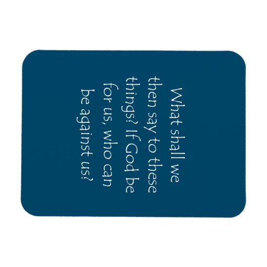 Schrift Romans 8 31 Magneet (Horizontaal)