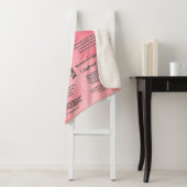 Schrift - Roze wolken Sherpa Deken (In situ)