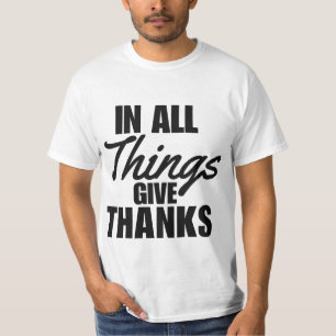 Schrift Shirt in alle dingen Mannen