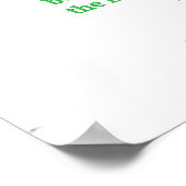 Schrift Sjabloon, Het gebed des Heren, groen Poster (Hoek)