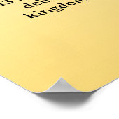 Schrift Sjabloon, Het Gebed Des Heren Poster (Hoek)