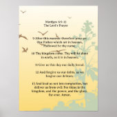 Schrift Sjabloon, Het Gebed Des Heren Poster (Voorkant)