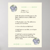 Schrift Sjabloon, Het gebed des Heren Poster (Voorkant)
