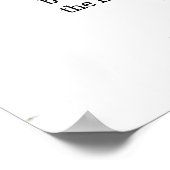 Schrift sjabloon, Het gebed des Heren, zwart  Poster (Hoek)