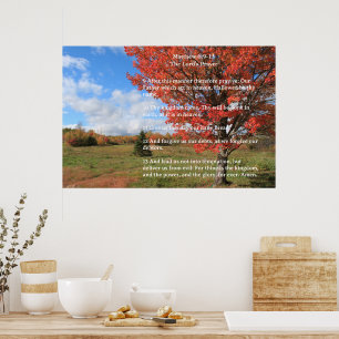 Schrift Sjabloon, Het Onze Vader Poster
