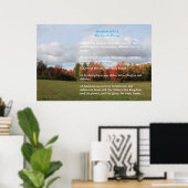 Schrift Sjabloon, Het Onze Vader Poster (Thuiskantoor)