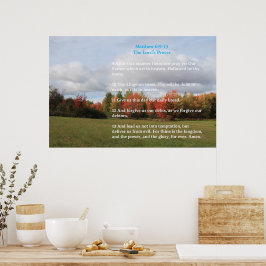 Schrift Sjabloon,  Het Onze Vader Poster