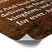 Schrift Sjabloon, Psalm 23, Het Onze Vader gebed Poster (Hoek)