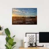 Schrift Sjabloon, Psalm 23, Het Onze Vader gebed Poster (Thuiskantoor)