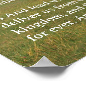 Schrift Sjabloon, Psalm 23, Het Onze Vader gebed Poster (Hoek)