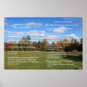 Schrift Sjabloon, Psalm 23, Het Onze Vader gebed Poster (Voorkant)