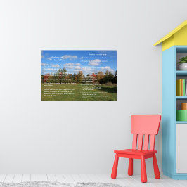 Schrift Sjabloon,  Psalm 23, Het Onze Vader gebed Poster