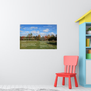 Schrift Sjabloon, Psalm 23, Het Onze Vader gebed Poster