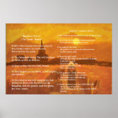 Schrift Sjabloon, Psalm 23, Het Onze Vader gebed Poster (Voorkant)