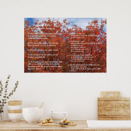 Schrift Sjabloon,  Psalm 23, Het Onze Vader Poster