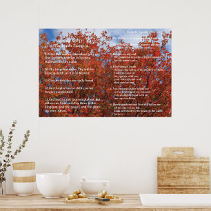 Schrift Sjabloon, Psalm 23, Het Onze Vader Poster