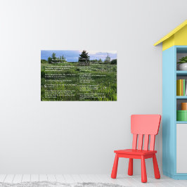 Schrift Sjabloon,  Psalm 23, Het Onze Vader Poster