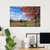 Schrift Sjabloon, Psalm 23, Het Onze Vader Poster (Thuiskantoor)