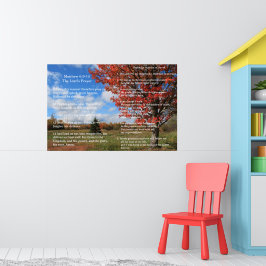 Schrift Sjabloon,  Psalm 23, Het Onze Vader Poster