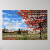 Schrift Sjabloon, Psalm 23, Het Onze Vader Poster (Voorkant)