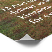 Schrift Sjabloon, Psalm 23, Het Onze Vader Poster (Hoek)